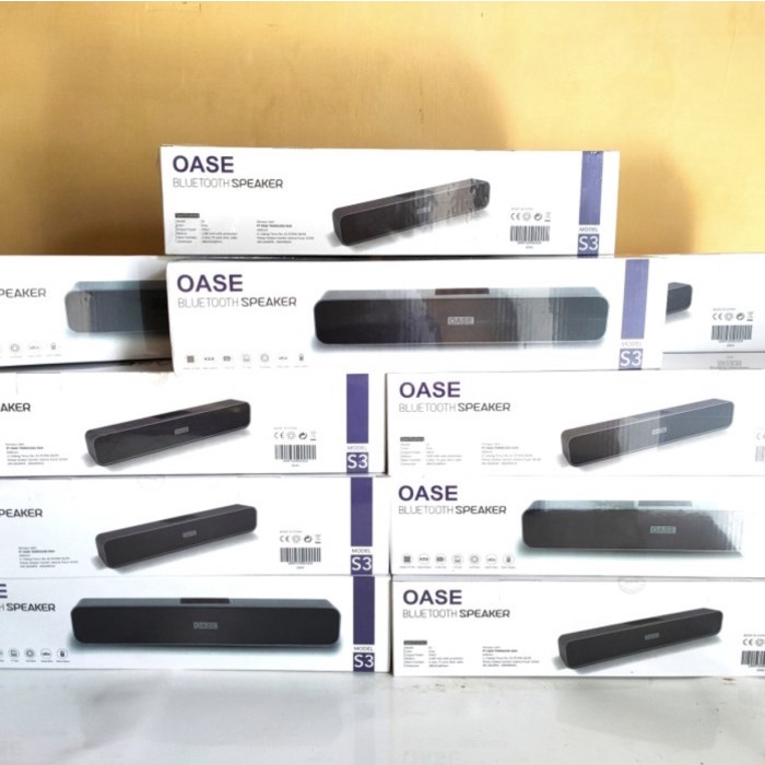 Speaker Oase S3 Original, Garansi Resmi Oase / Oppo - Hitam Murah Promo