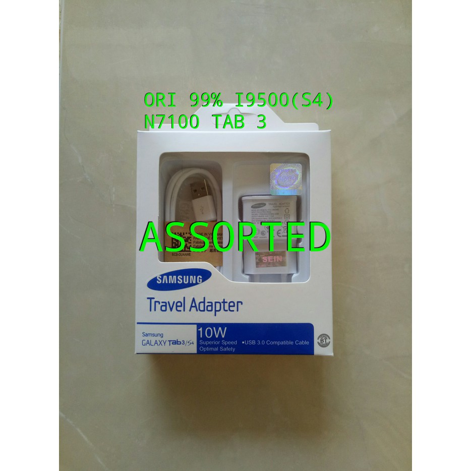 CHARGER TC USB ORI 99% SAMSUNG I9500(S4) N7100 TAB 3 TYPE MICRO V8