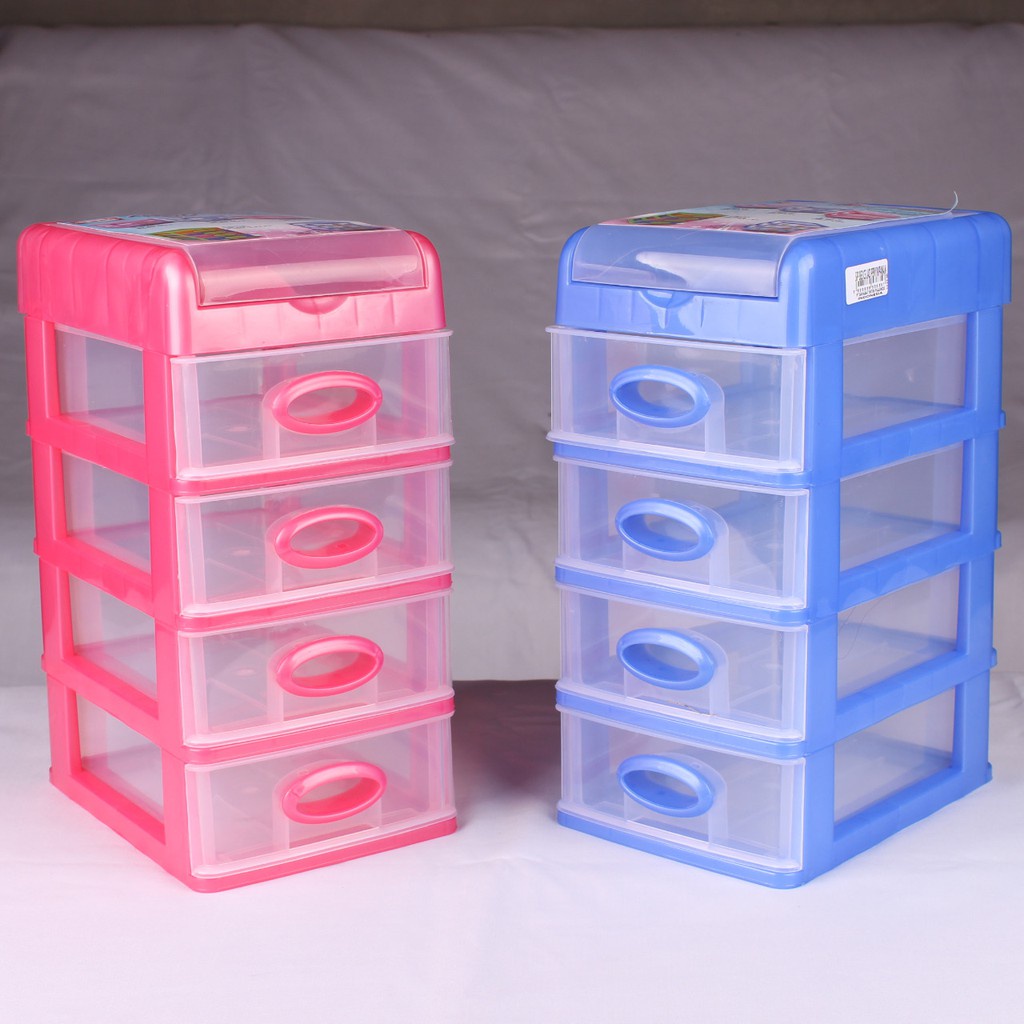 SHINPO Laci Susun Mini Container Plastik 3/4/5 Susun