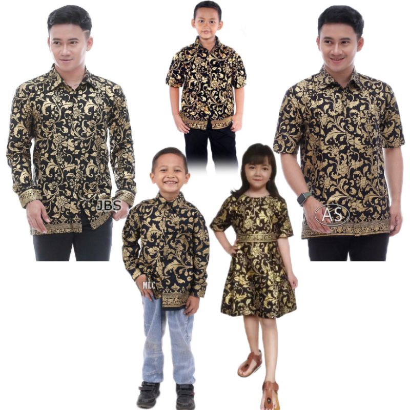 ( Bisa pisah ) Set baju batik Bapak dan Anak cowok Bakung Prada Terpopuler Terlaris