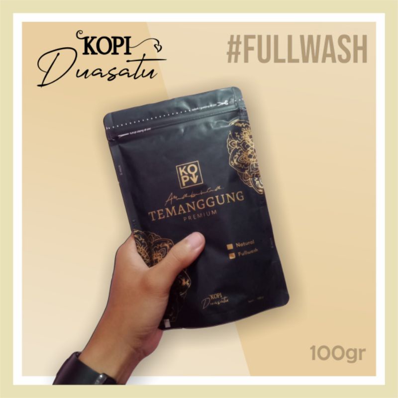 

Kopi Bubuk Arabica Temanggung ukuran 100gr Proses Fullwash Kualitas Premium