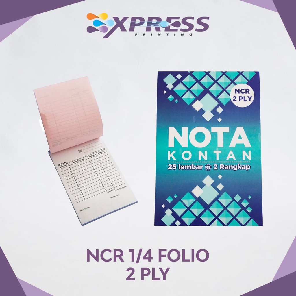 

Makassar! NOTA KONTAN 25 LEMBAR@2 RANGKAP (NCR 2 PLY)-1 Pack isi 10