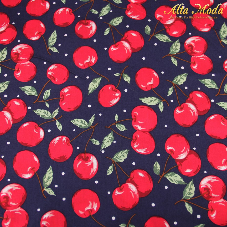 

Alta Moda Katun Motif Navy Motif Chery Merah (1M)