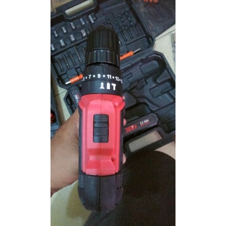 Mesin Bor JLD Baterai Cordless Hammer Drill 36V set 13Mm