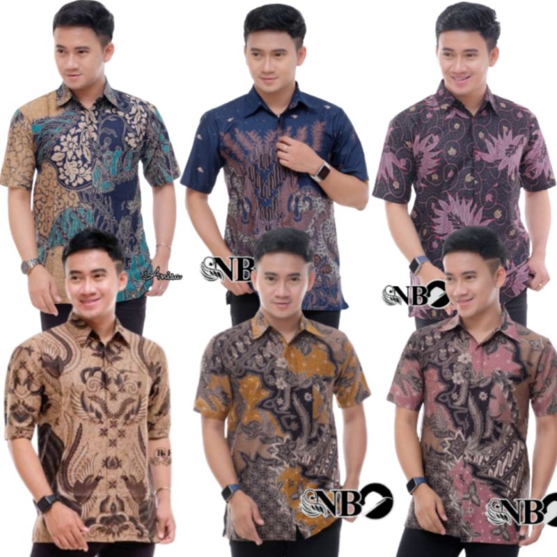 M, L, XL, XXL, XXXL, XXXXL, XXXXXL HEM  BATIK PRIA LENGAN PENDEK