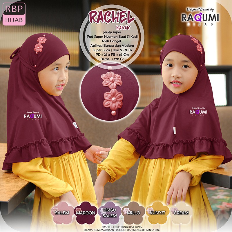 Jilbab Anak Instan Rachel Kakak Raqumi Hijab