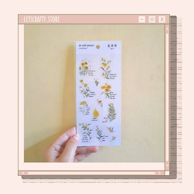 

Stiker bunga bening stiker bunga transparan