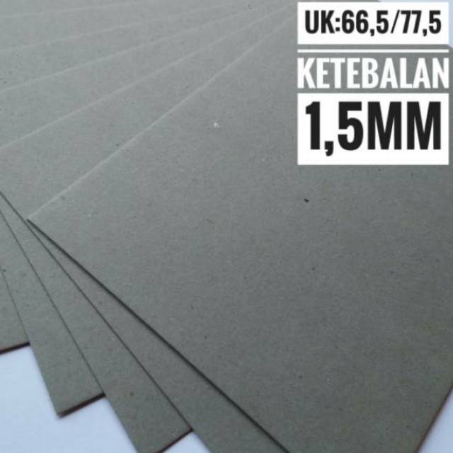 

Sy ( 5 Lembar ) Kertas Board No. 40 / Karton 1.5 mm Uk plano 65 cm X 75 cm