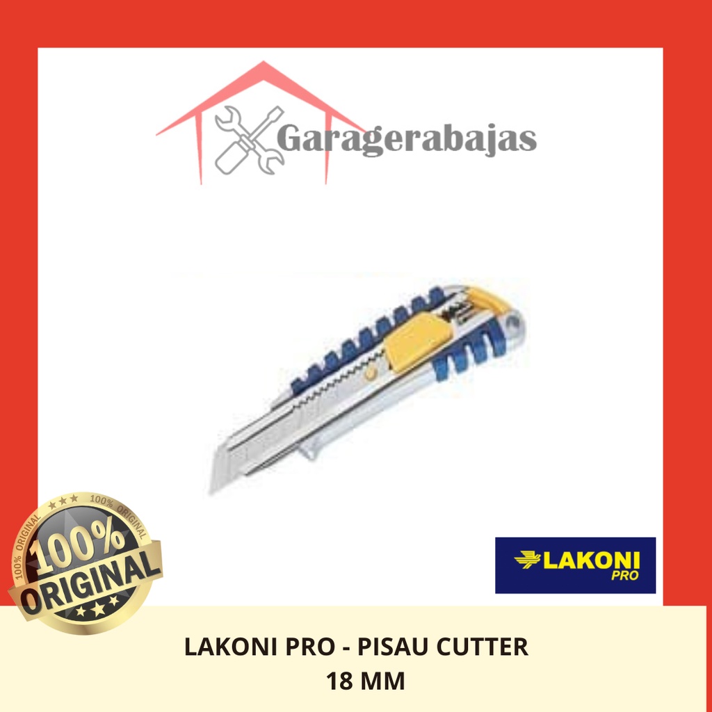 

JETJO TOOLS - Pisau Cutter / A. Case 18mm Utility Knife - LAKONI PRO 101002