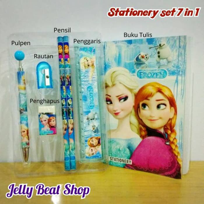 

Paket Alat Tulis - Paket Puzzle Anak - Paket Ujian Stationery Set / Alat Tulis 7 In 1 Frozen Elsa