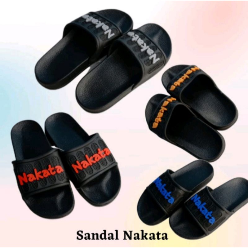 SANDAL PRIA / SANDAL KARET/ SANDAL NAKATA SLIP ON SIMPLE