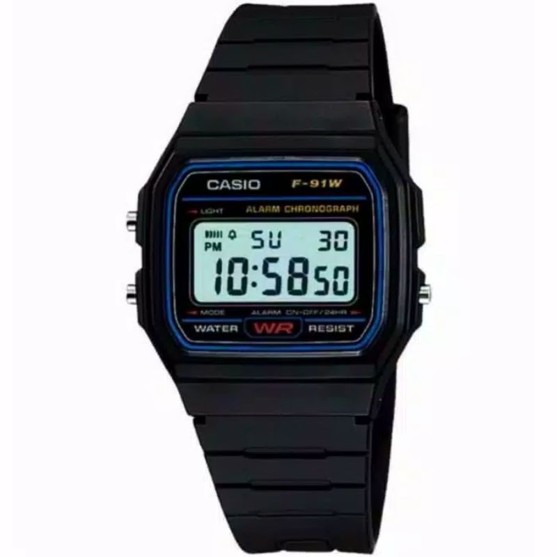 JAM casio f_93w sport digital tahan air desain SIMPLE dan tipis