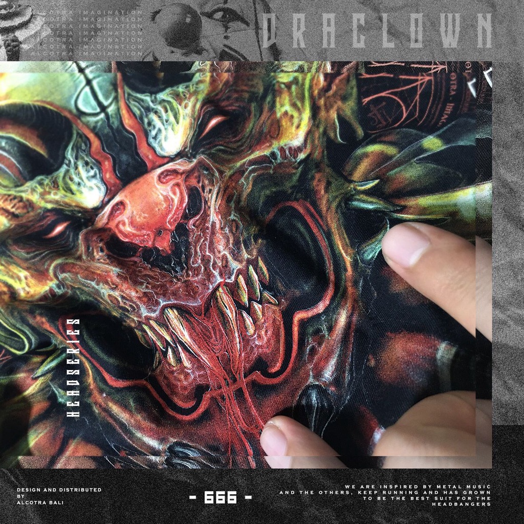 TS DRACLOWN // T-SHIRT DRACLOWN // HEAD SERIES