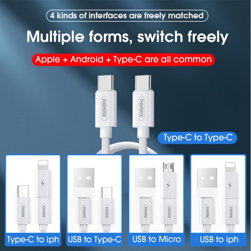 Kotak Penyimpanan Kabel Data / Charger 6 In 1 60W Fast Charging Multifungsi