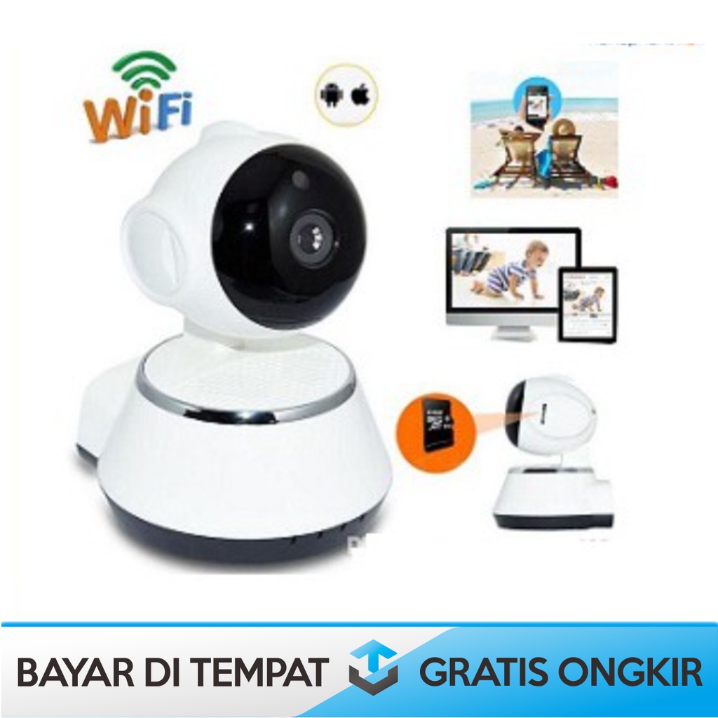 KAMERA CCTV MINI WIRELESS BABY CAM V380 ROBOT HOME SCURITY HD 720P