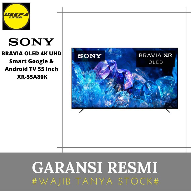 Jual SONY BRAVIA XR-55A80K OLED 4K UHD Smart Google & Android TV 55