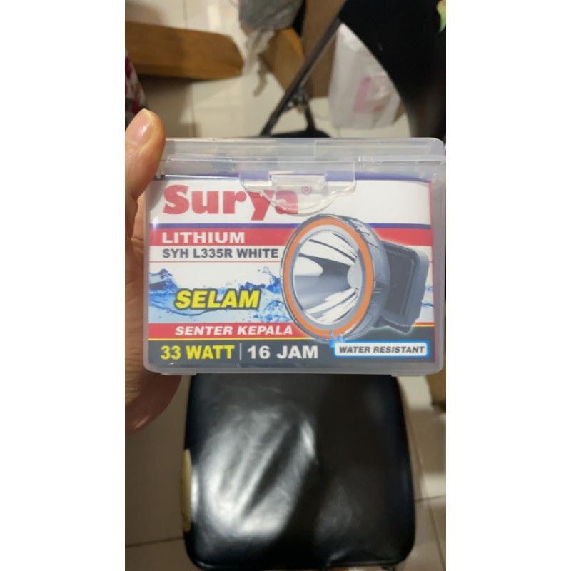 senter kepala selam 33 watt surya