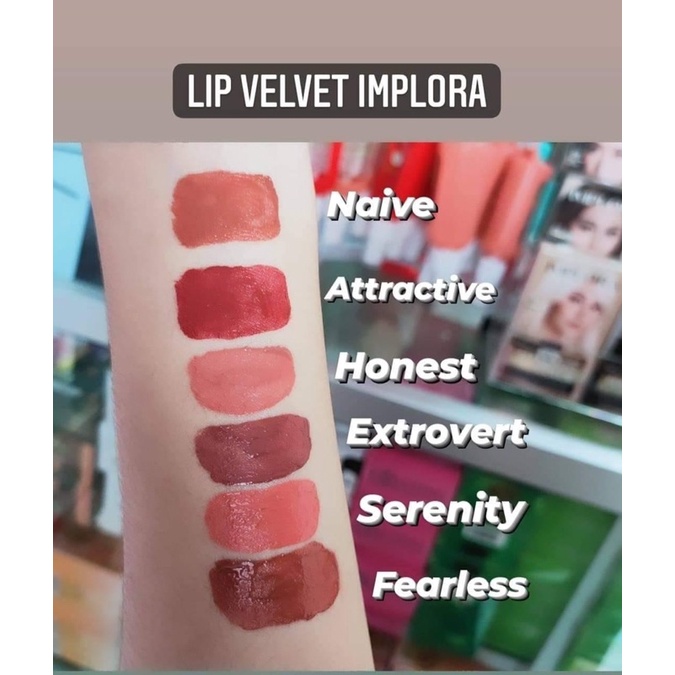 IMPLORA Lip Velvet Lipcream Matte ORIGINAL BPOM