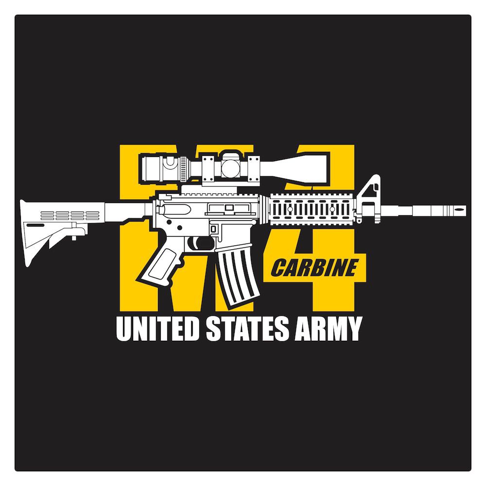 Carbine M4 series 9 Cutting Sticker