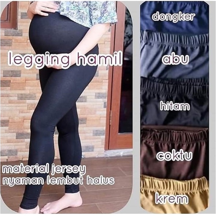 Celana Legging Hamil Spandek Jersey