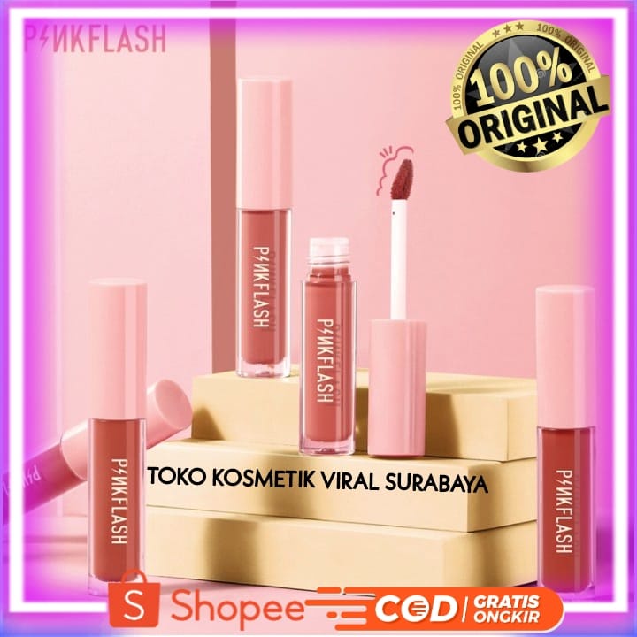 PINKFLASH LIPSTICK MATTE LIPCREAM/LIPMATTE PINK FLASH ORIGINAL