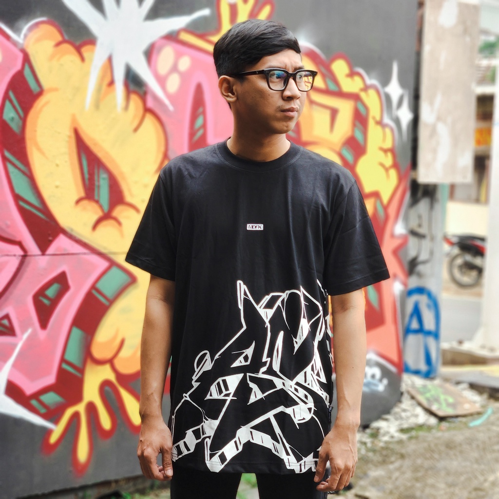 MDFK Ashtwo Outline graffiti Tshirt full print