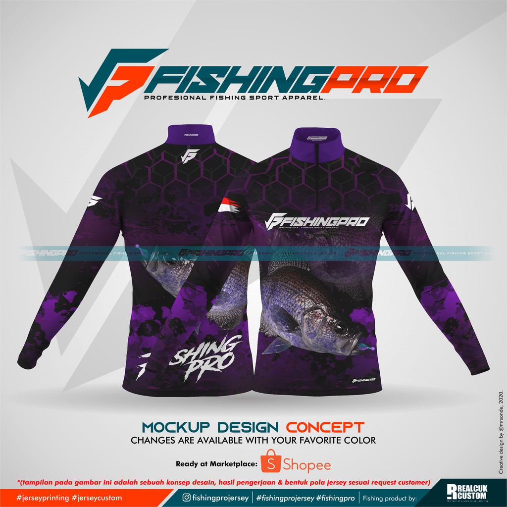 [ CUSTOM ] Jersey Mancing Cypriniformesfish Printing | Micro UV