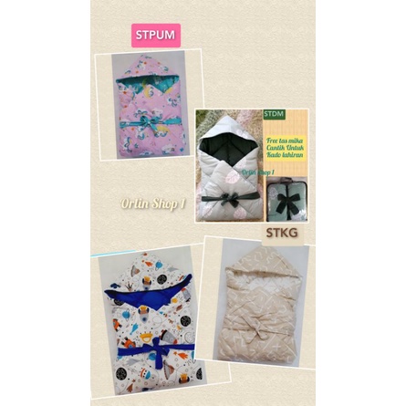 Selimut topi bayi / Hoodie blanket baby / selimut bayi / bedcover baby