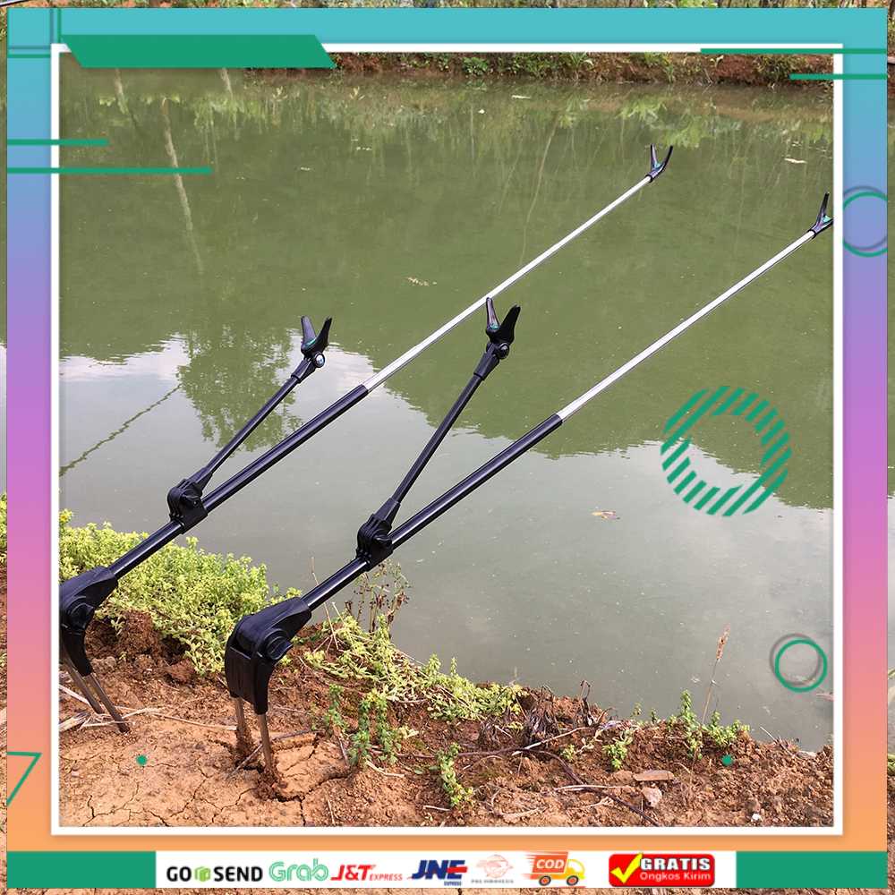 (BISA COD) FTIHSHPLIXADA Bracket Joran Pancing Ikan Adjustable Holder - V-003