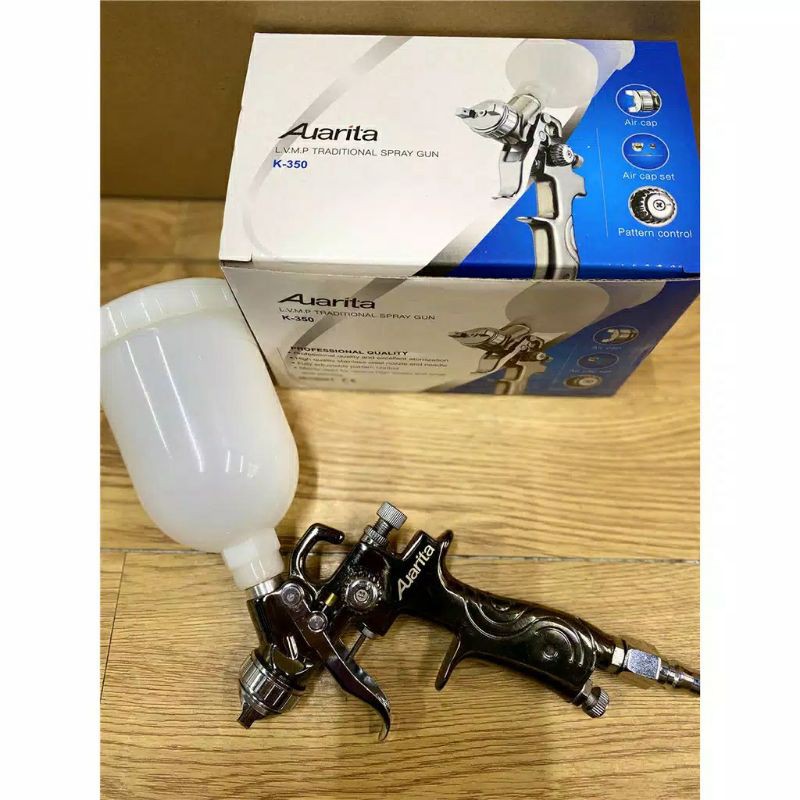 spray gun auarita LVMP nozzle 0.8 alat penyemprot cat