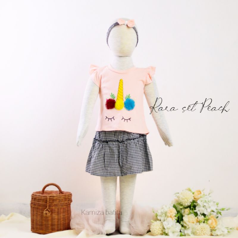 Baju Anak Cewek 1 2 Tahun Stelan Anak Perempuan Import Korea Rok Anak Perempuan Balita Baju Pantai A