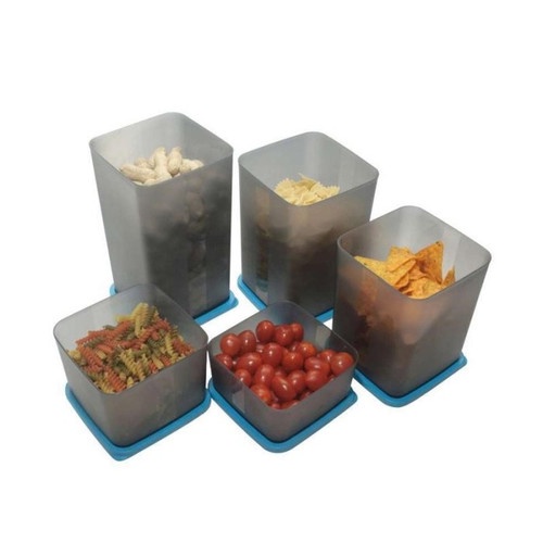 [ ASAHI ] CALISTA ASAHI SET ISI 5 - ASAHI AIRTIGHT toples beranak isi 5 pc makanan bumbu kue snack kotak set premium FOOD CONTAINER KONTAINER GROSIR UNIK