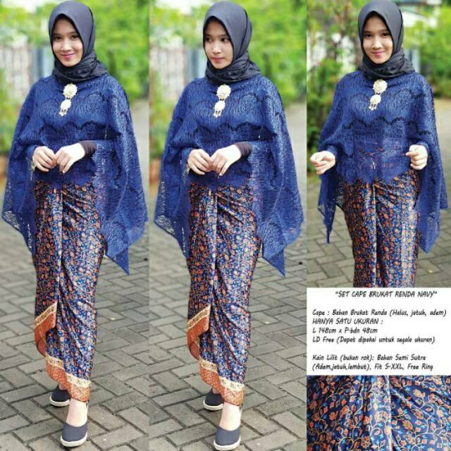 Brokat cape brukat brokat renda blouse brukat 