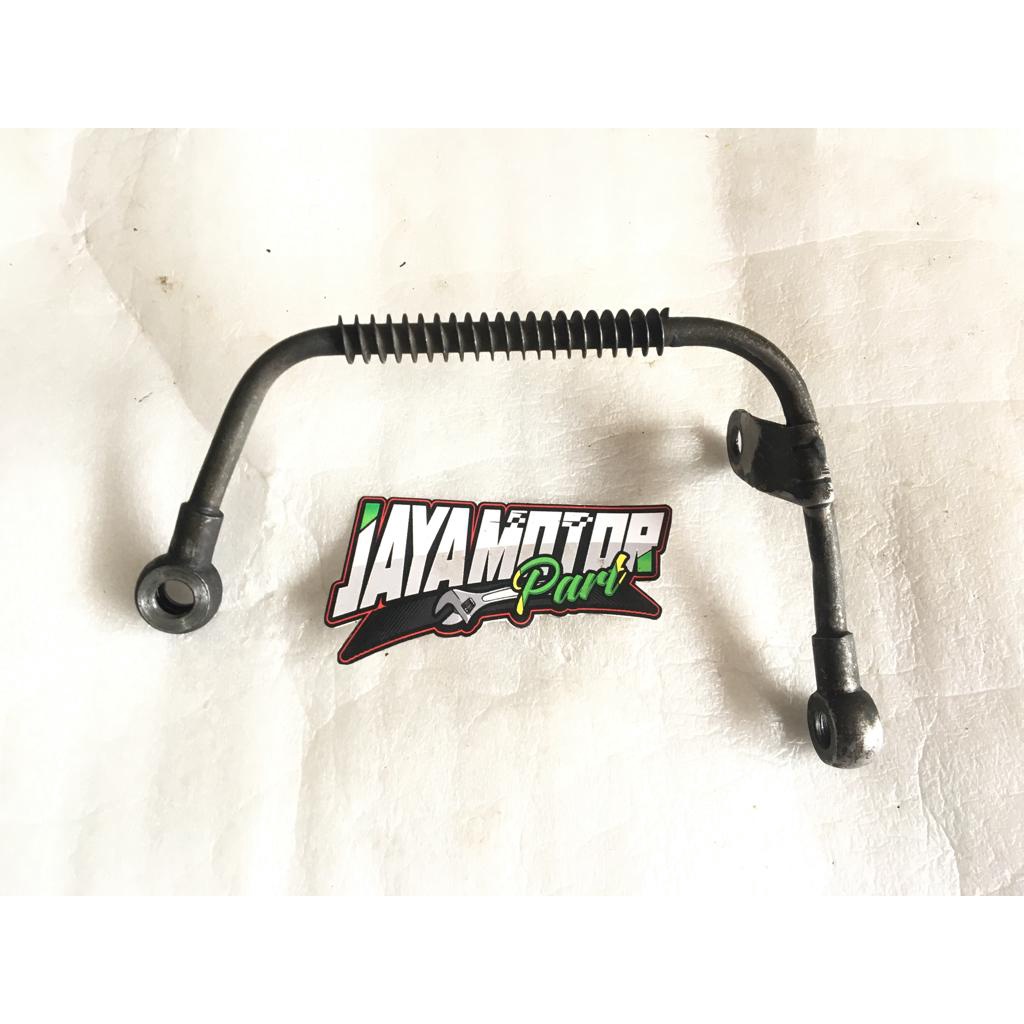 PIPA SELANG BESI LUAR OLI AIR COOLER MESIN SUZUKI SMASH OLD LAMA SHOGUN KEBO NEW 110 ORIGINAL SECOND
