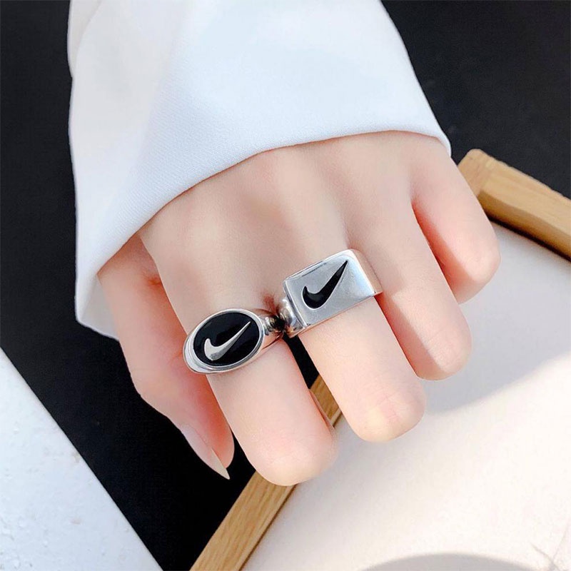 COD✨Cincin Noke Korea Modern Sederhana Yang Dipersonalisasi Untuk Pasangan F