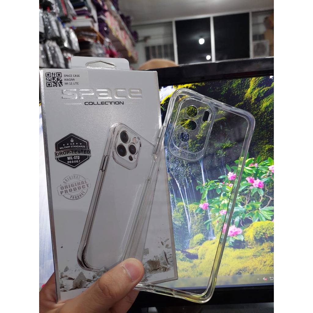 SPACE Case Xiaomi Poco F3/X5 5G/M4 Pro/M3 Pro Drop Resistan Anti Shock Transparan High Quality