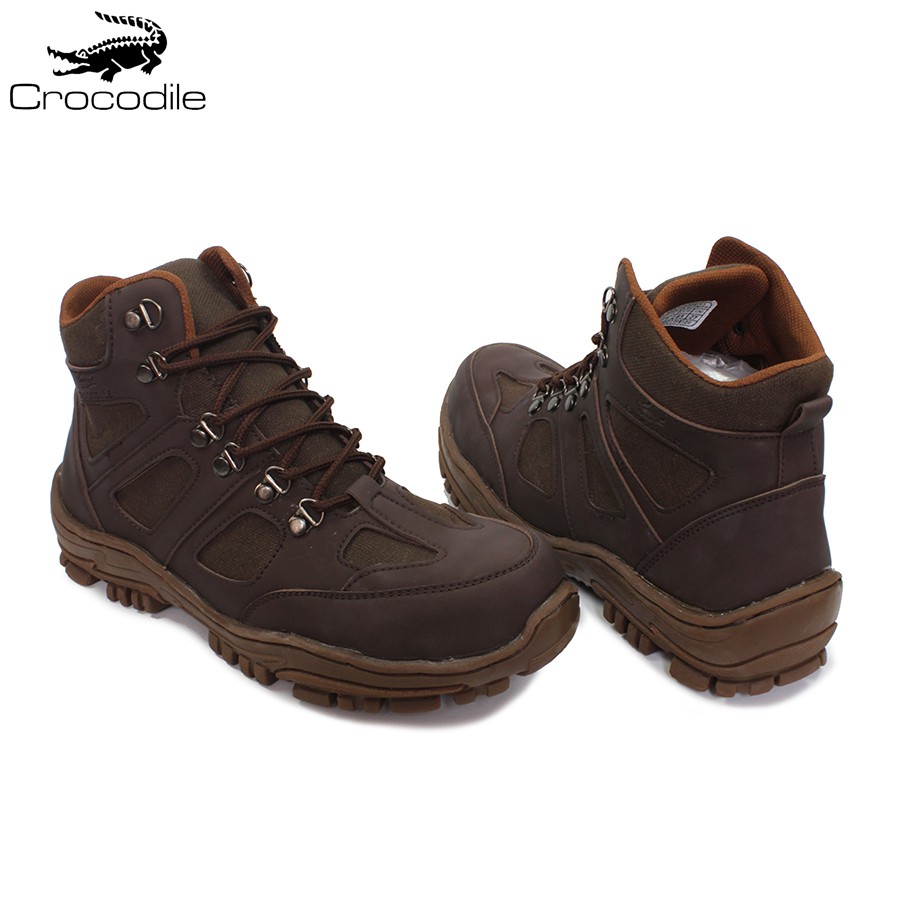 SM88 - Sepatu Pria Crocodile Endure PDL Coklat Boots Safety Hiking Outdoor Tracking Kerja Bots Cowo