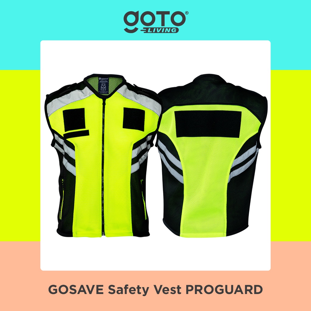 Gosave PROGUARD Rompi Inspector Scotlight Jaring Proyek Vest Safety