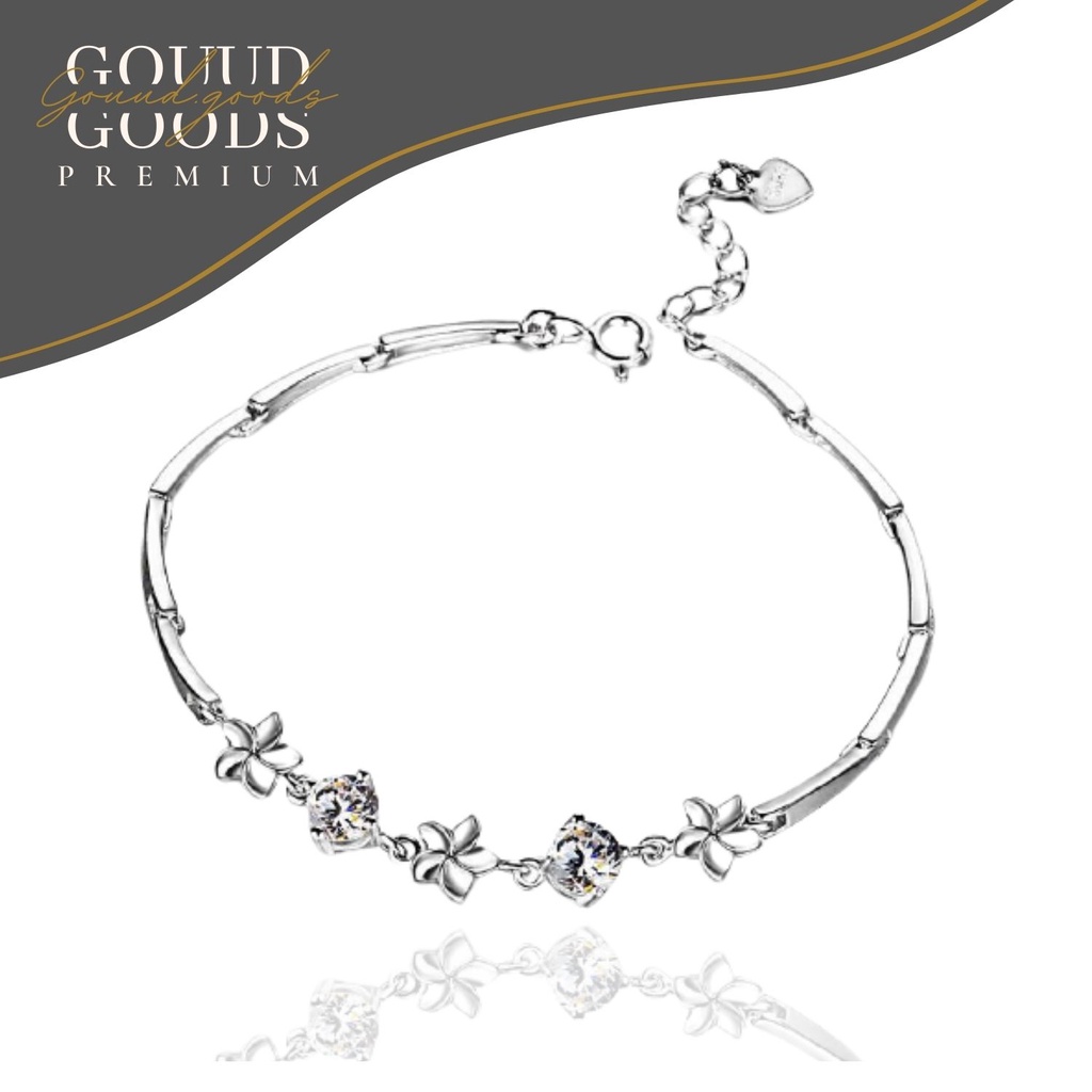 Blooming Flower Bracelet / Gelang Titanium / Gelang Wanita / Gelang Anti Karat