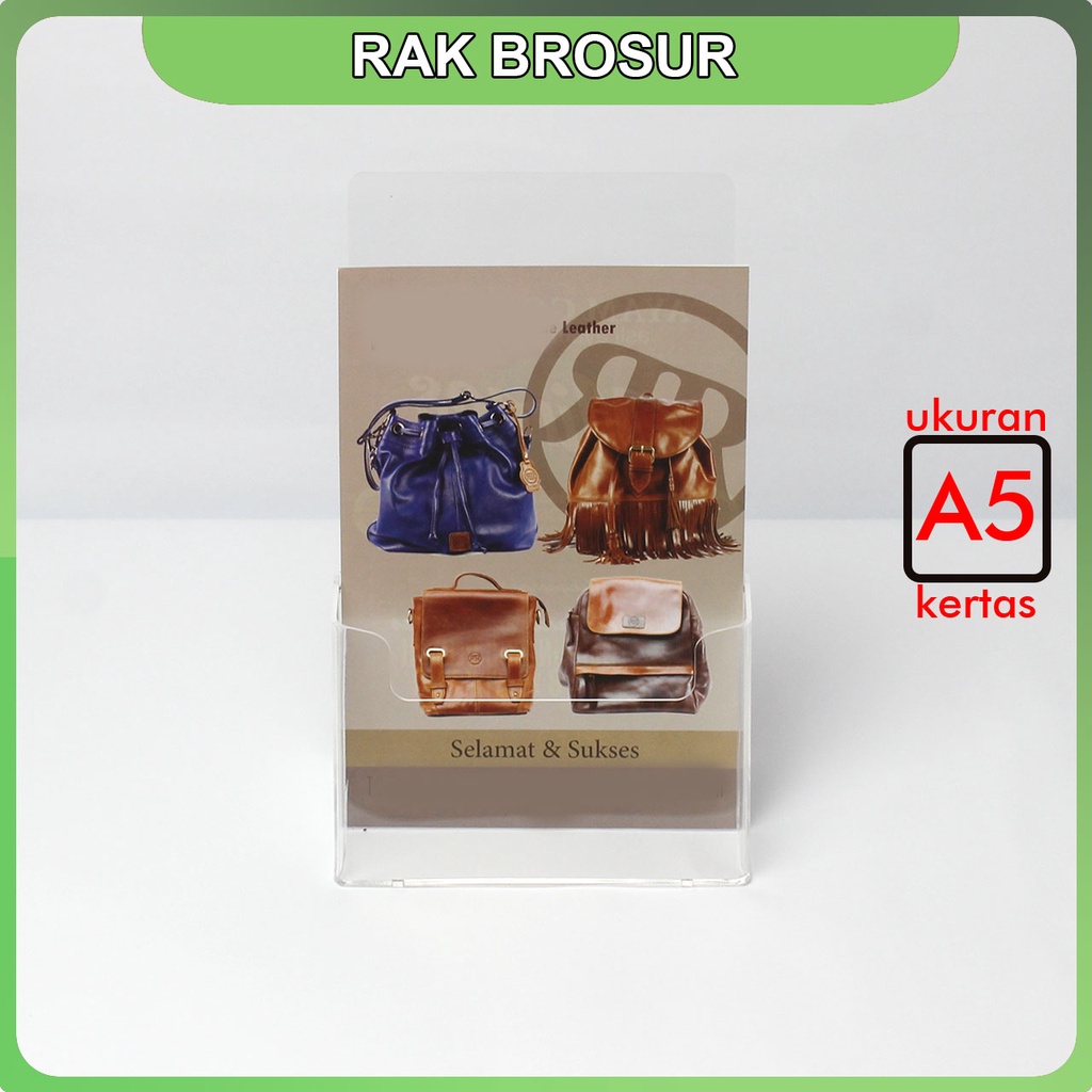 Rak Tempat Brosur Brochure A5 Bahan Acrylic/Akrilik
