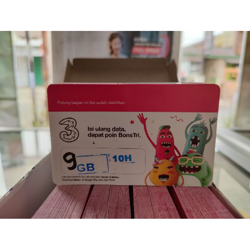 VOUCHER KUOTA TRI 9GB 10HARI