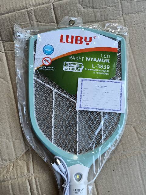 Raket Nyamuk Cas Luby 3839