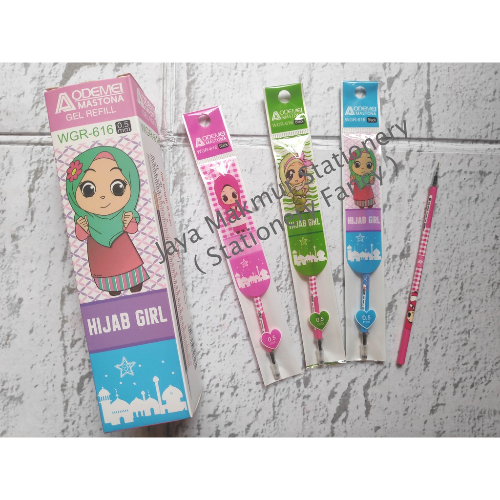 Refill Pen / Pulpen gel 0.5 mm (isi 20 pcs)