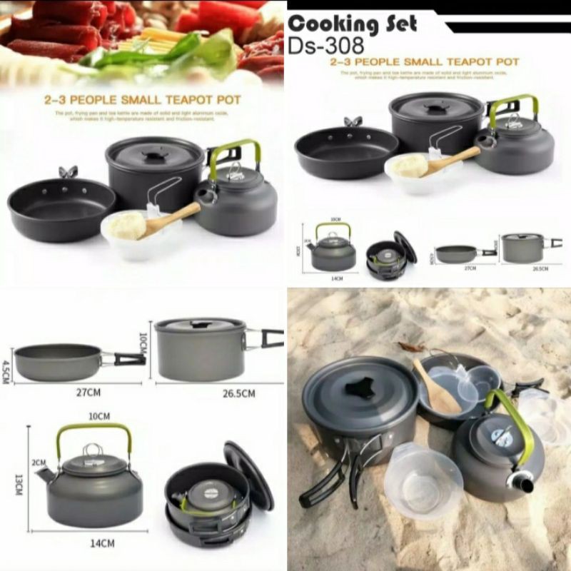 Cooking Set Plus Teko Portable DS-308 DS 308