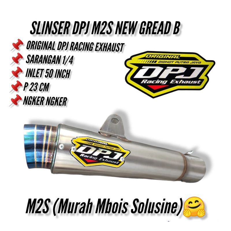 knalpot dpj Slincer dpj m2s new gread b original