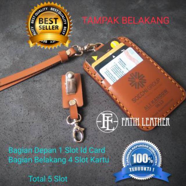 

⭐⭐⭐⭐⭐ TERBARU..!! NAME TAG HOLDER | ID CARD HOLDER KULIT | GANTUNGAN ID CARD | LANYARD ID CARD