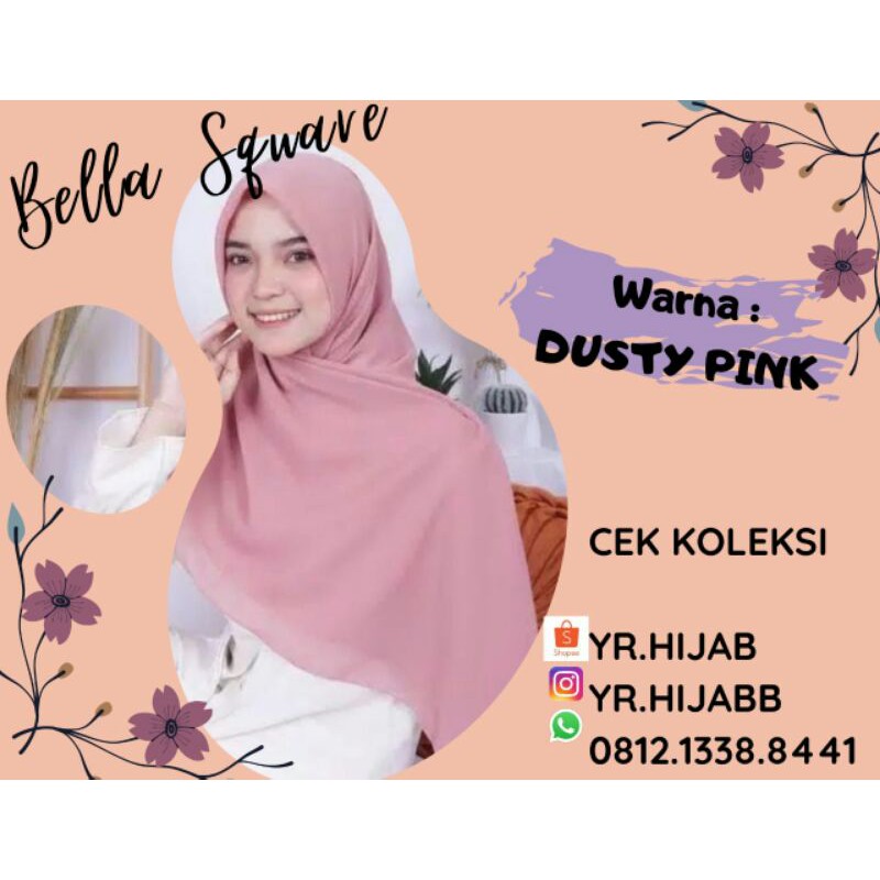 Bella Square Segiempat DUSTY PINK