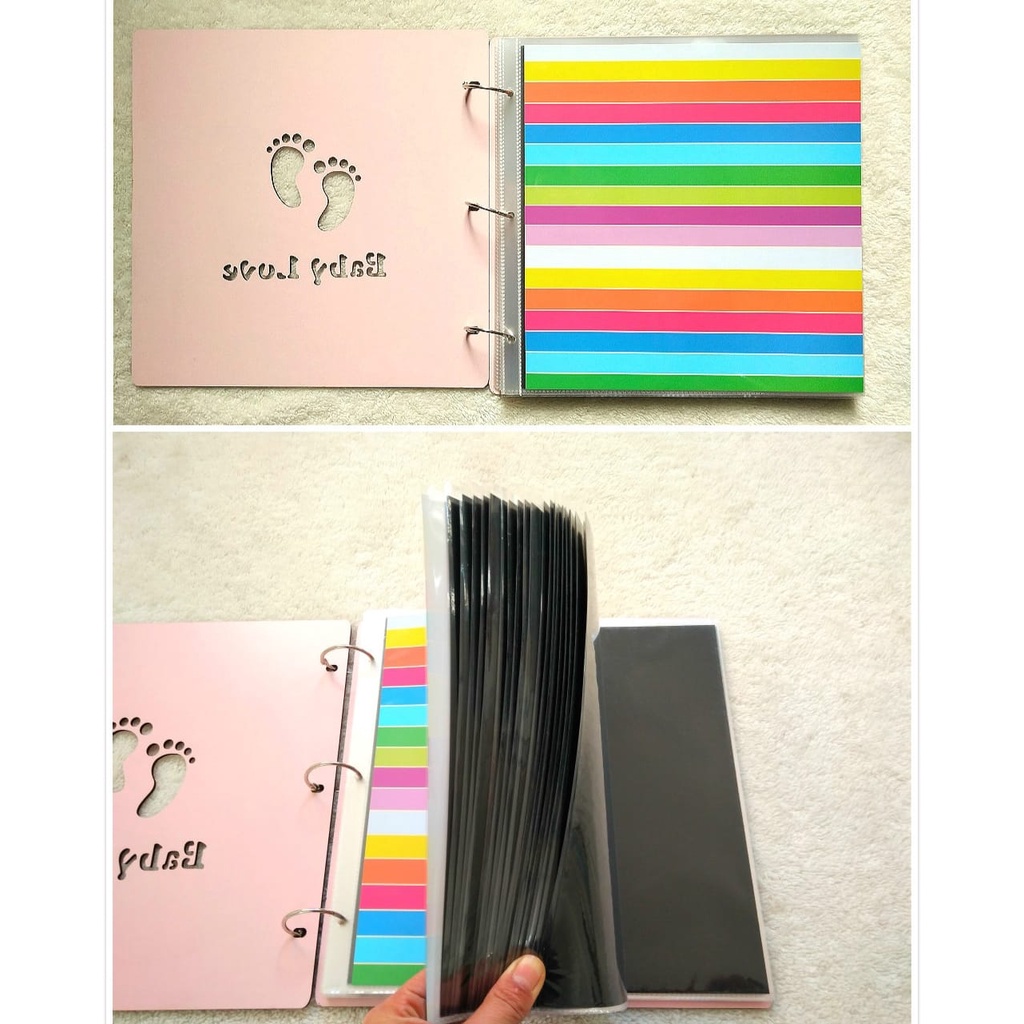 [TOYOU SHOP M03] ALBUM FOTO 29*29 | SCRAPBOOK | ABUM SCRAPBOOK KAYU| ALBUM FOTO DIY