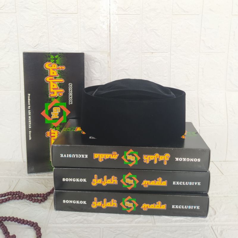 PECI SONGKOK SUSUN POLOS HITAM AC