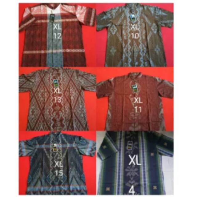 Baju koko atlas lengan pendek ukuran XL